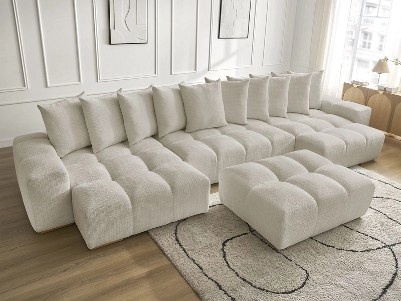 Panorama-Ecksofa mit Hocker BOBOCHIC ANAKIN Panorama-Ecksofa mit Hocker BOBOCHIC ANAKIN