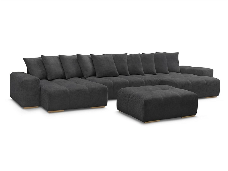 Panorama-Ecksofa mit Hocker BOBOCHIC ANAKIN Panorama-Ecksofa mit Hocker BOBOCHIC ANAKIN