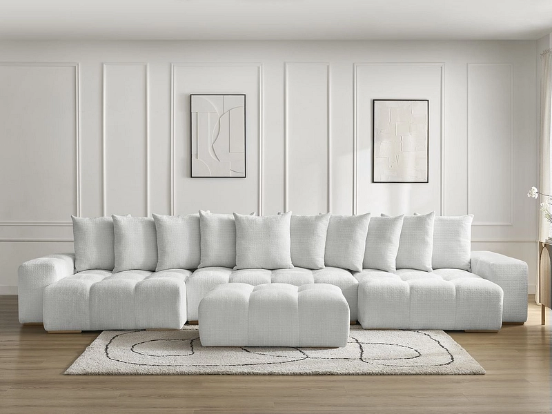 Panorama-Ecksofa mit Hocker BOBOCHIC ANAKIN Panorama-Ecksofa mit Hocker BOBOCHIC ANAKIN