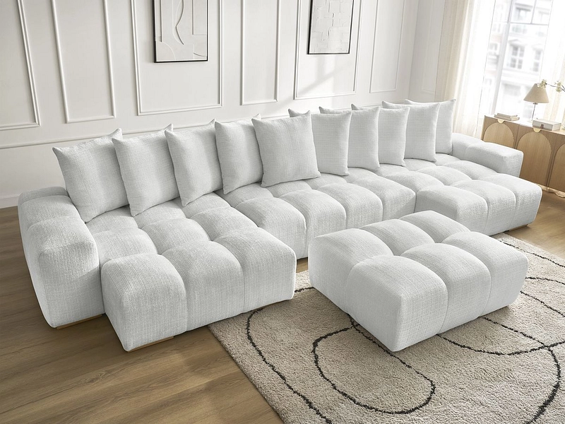 Panorama-Ecksofa mit Hocker BOBOCHIC ANAKIN Panorama-Ecksofa mit Hocker BOBOCHIC ANAKIN