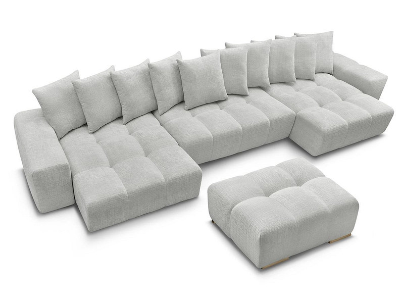 Panorama-Ecksofa mit Hocker BOBOCHIC ANAKIN Panorama-Ecksofa mit Hocker BOBOCHIC ANAKIN