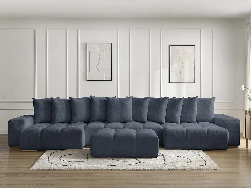Panorama-Ecksofa mit Hocker BOBOCHIC ANAKIN Panorama-Ecksofa mit Hocker BOBOCHIC ANAKIN