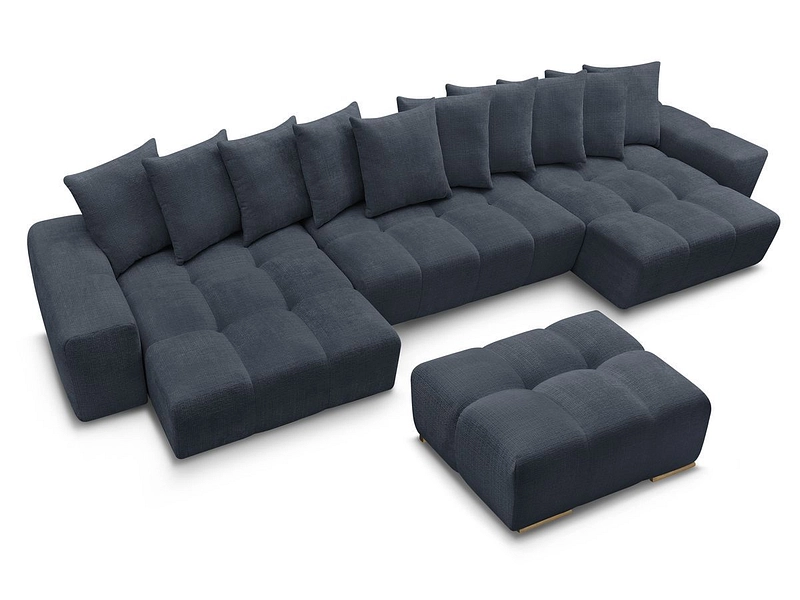 Panorama-Ecksofa mit Hocker BOBOCHIC ANAKIN Panorama-Ecksofa mit Hocker BOBOCHIC ANAKIN