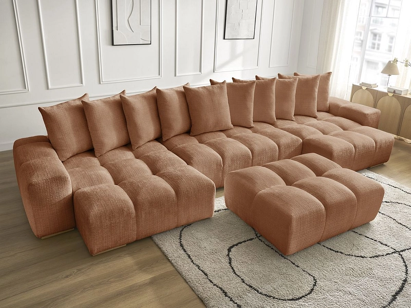 Panorama-Ecksofa mit Hocker BOBOCHIC ANAKIN Panorama-Ecksofa mit Hocker BOBOCHIC ANAKIN