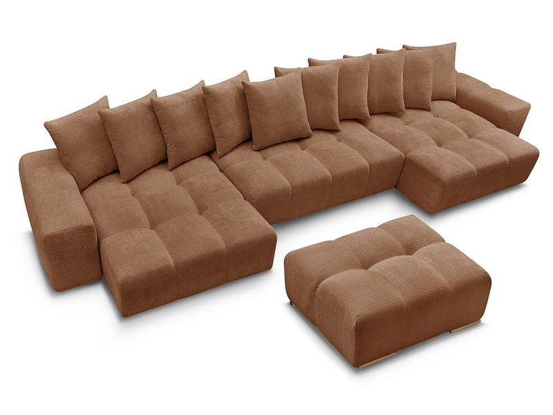 Panorama-Ecksofa mit Hocker BOBOCHIC ANAKIN Panorama-Ecksofa mit Hocker BOBOCHIC ANAKIN