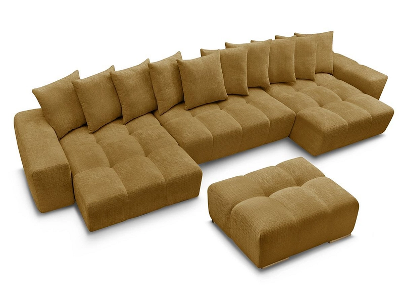 Panorama-Ecksofa mit Hocker BOBOCHIC ANAKIN Panorama-Ecksofa mit Hocker BOBOCHIC ANAKIN