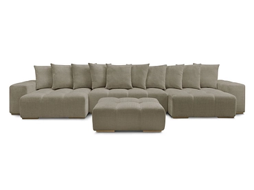 Panorama-Ecksofa mit Hocker BOBOCHIC ANAKIN