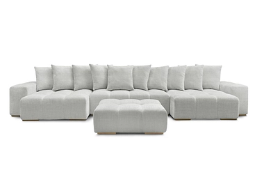 Panorama-Ecksofa mit Hocker BOBOCHIC ANAKIN
