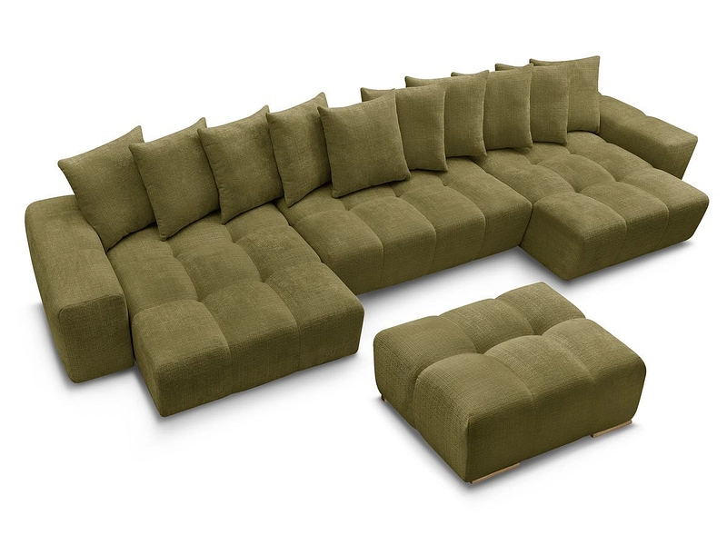 Panorama-Ecksofa mit Hocker BOBOCHIC ANAKIN Panorama-Ecksofa mit Hocker BOBOCHIC ANAKIN