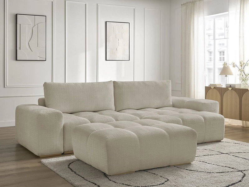 Divano ad angolo con pouf BOBOCHIC ANAKIN