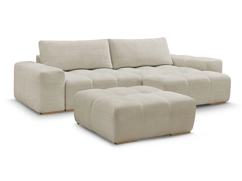 Divano ad angolo con pouf BOBOCHIC ANAKIN