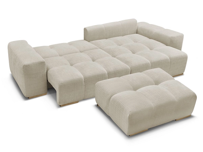 Divano ad angolo con pouf BOBOCHIC ANAKIN