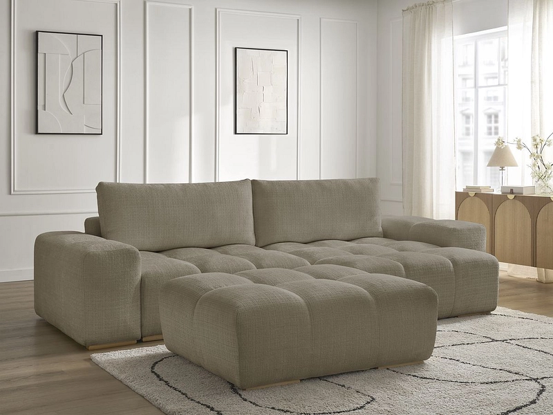 Divano ad angolo con pouf BOBOCHIC ANAKIN Divano ad angolo con pouf BOBOCHIC ANAKIN