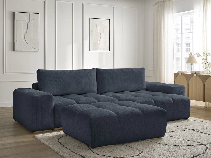 Divano ad angolo con pouf BOBOCHIC ANAKIN Divano ad angolo con pouf BOBOCHIC ANAKIN
