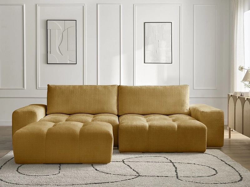 Divano ad angolo con pouf BOBOCHIC ANAKIN Divano ad angolo con pouf BOBOCHIC ANAKIN
