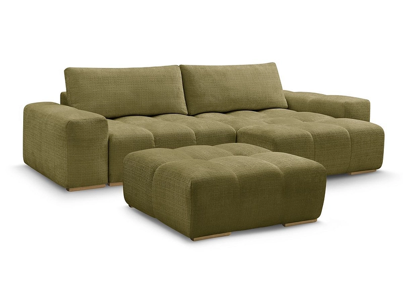 Canapé d'angle avec pouf BOBOCHIC ANAKIN