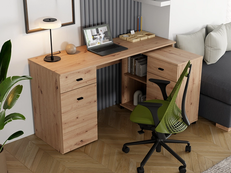 Drehbarer Eckschreibtisch CARDANO