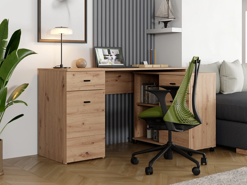 Drehbarer Eckschreibtisch CARDANO