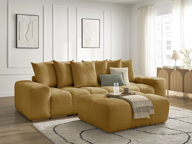 3er Sofa mit Hocker BOBOCHIC ANAKIN