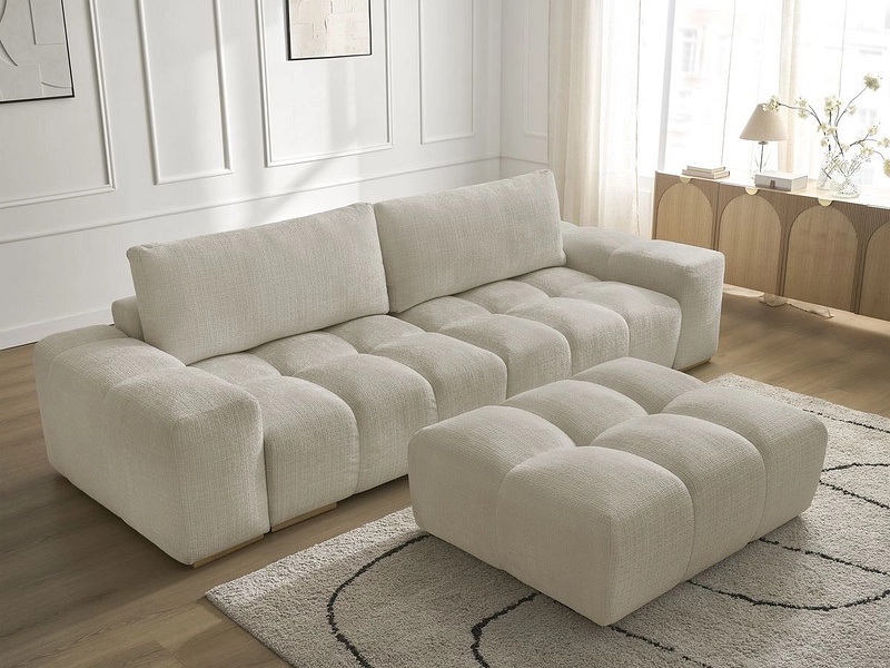 3er Sofa mit Hocker BOBOCHIC ANAKIN
