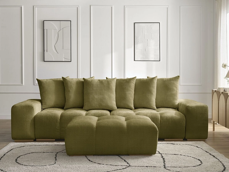 3er Sofa mit Hocker BOBOCHIC ANAKIN
