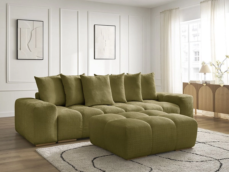 3er Sofa mit Hocker BOBOCHIC ANAKIN