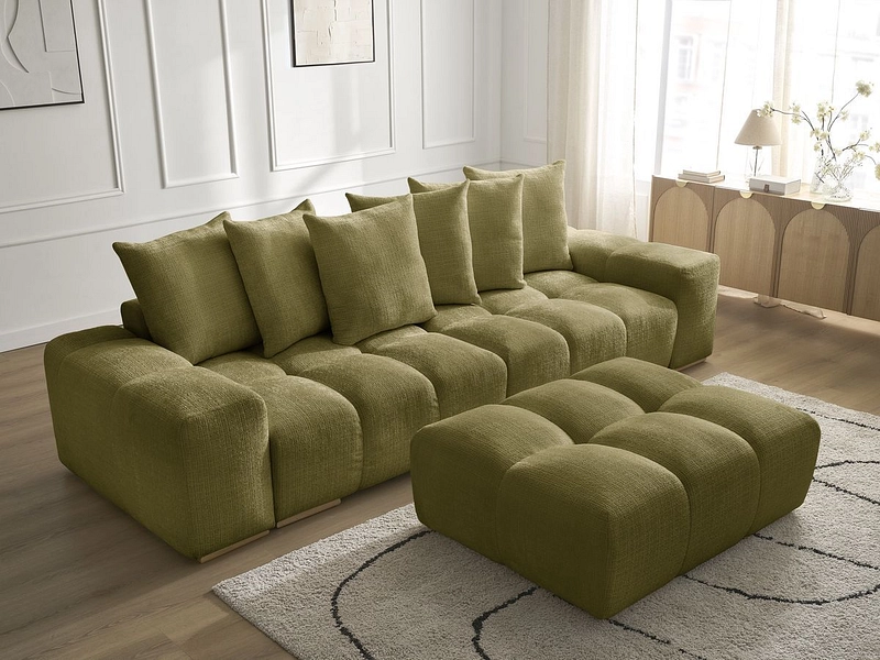 3er Sofa mit Hocker BOBOCHIC ANAKIN