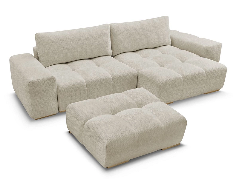 Divano ad angolo con pouf BOBOCHIC ANAKIN Divano ad angolo con pouf BOBOCHIC ANAKIN