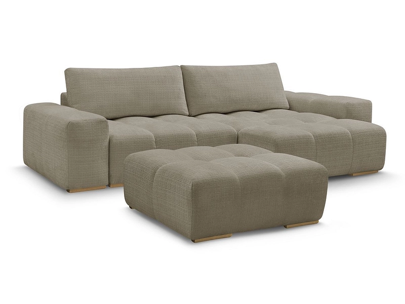 Divano ad angolo con pouf BOBOCHIC ANAKIN Divano ad angolo con pouf BOBOCHIC ANAKIN