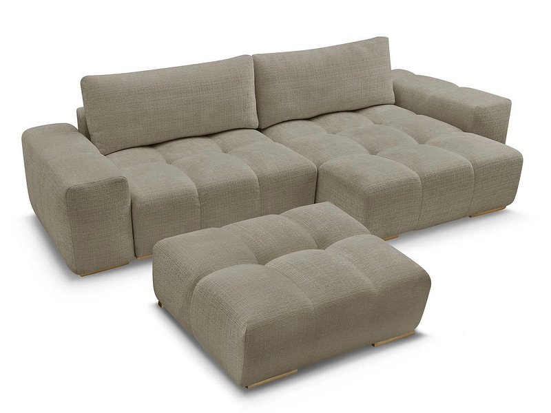 Divano ad angolo con pouf BOBOCHIC ANAKIN Divano ad angolo con pouf BOBOCHIC ANAKIN