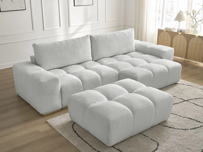 Divano ad angolo con pouf BOBOCHIC ANAKIN Divano ad angolo con pouf BOBOCHIC ANAKIN