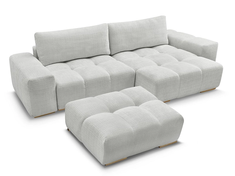 Divano ad angolo con pouf BOBOCHIC ANAKIN Divano ad angolo con pouf BOBOCHIC ANAKIN