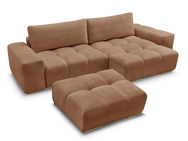 Divano ad angolo con pouf BOBOCHIC ANAKIN Divano ad angolo con pouf BOBOCHIC ANAKIN
