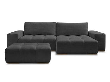 Canapé d'angle avec pouf BOBOCHIC ANAKIN
