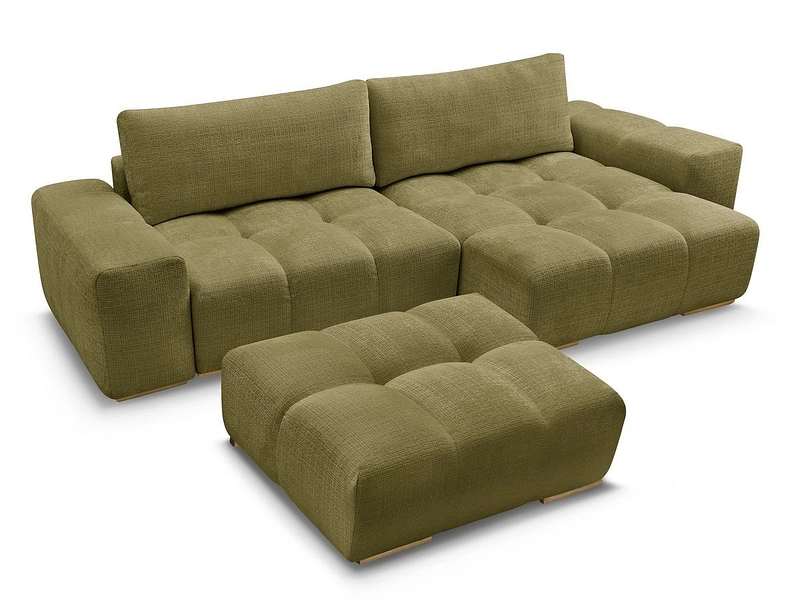 Divano ad angolo con pouf BOBOCHIC ANAKIN Divano ad angolo con pouf BOBOCHIC ANAKIN