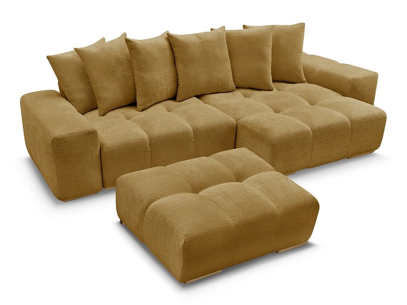 Divano ad angolo con pouf BOBOCHIC ANAKIN