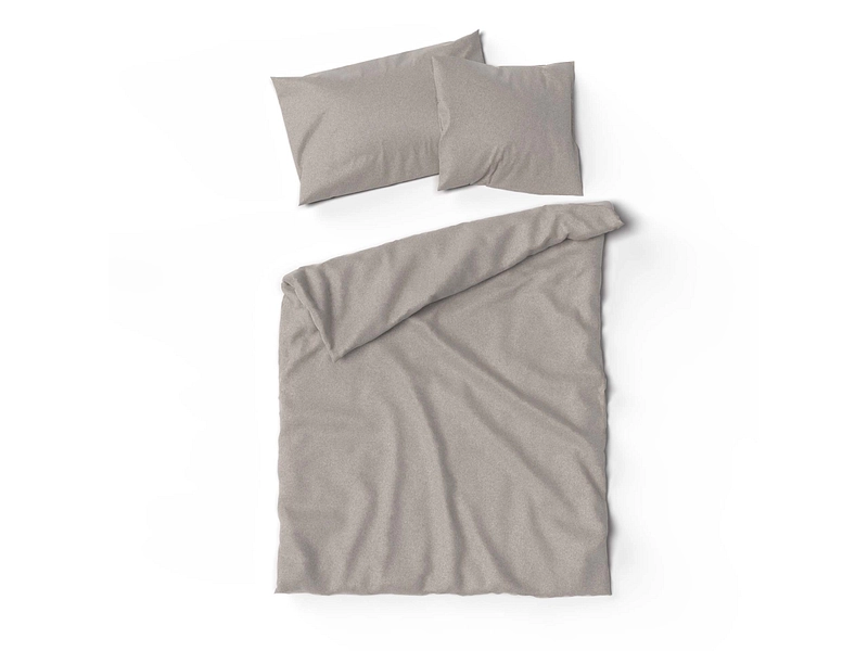 LOTUS Taie d'oreiller FLANELL UNI