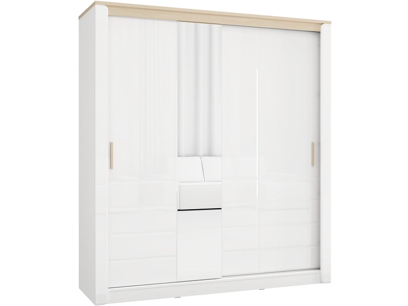 Schrank ABERDEEN weiss glänzend Schrank ABERDEEN weiss glänzend