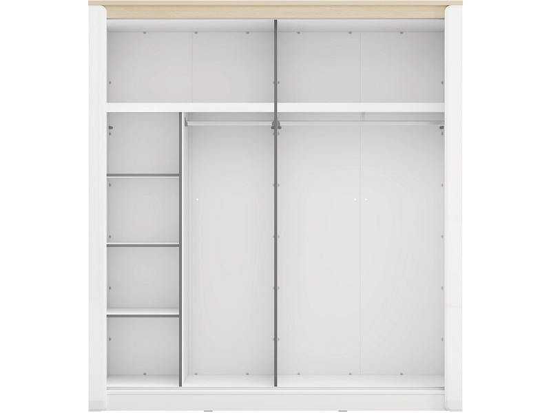 Schrank ABERDEEN weiss glänzend Schrank ABERDEEN weiss glänzend