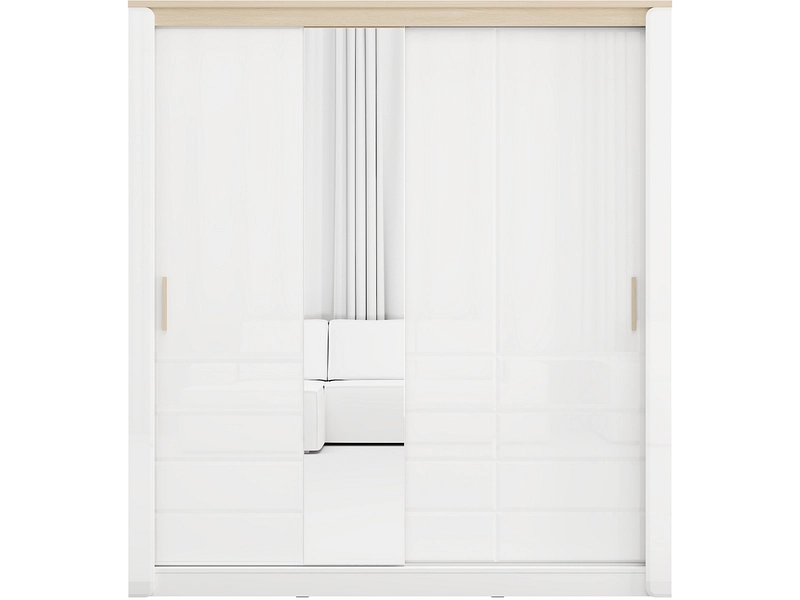 Schrank ABERDEEN weiss glänzend Schrank ABERDEEN weiss glänzend
