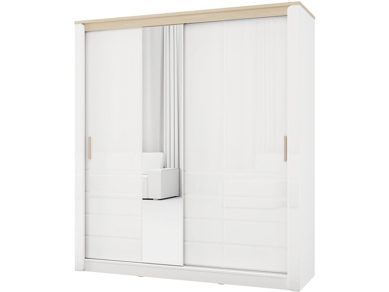 Schrank ABERDEEN weiss glänzend Schrank ABERDEEN weiss glänzend