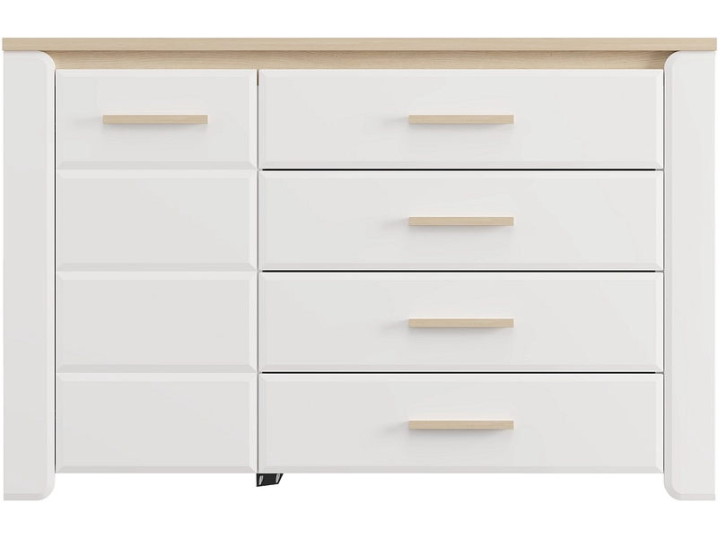 Kommode ABERDEEN 1 Tür 4 Schubladen