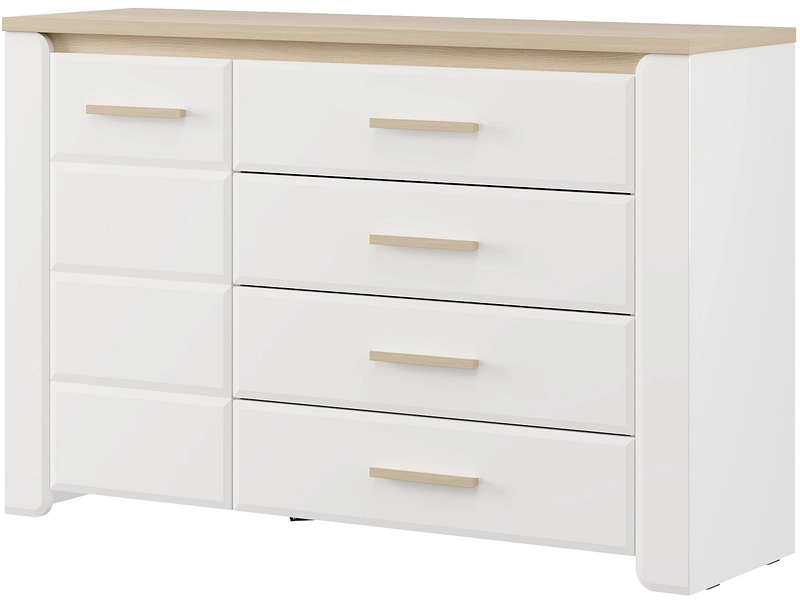 Kommode ABERDEEN 1 Tür 4 Schubladen