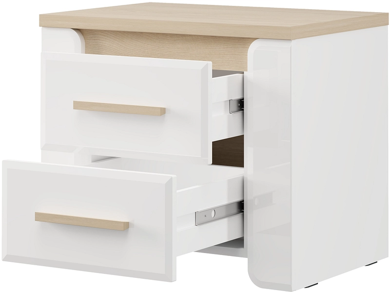 Nachttisch ABERDEEN 2 Schubladen