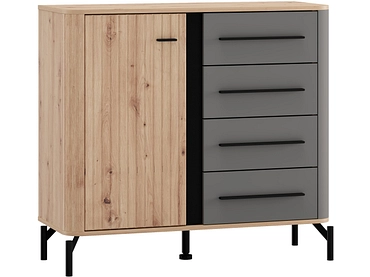 Commode SINOP 1 porte 4 tiroirs