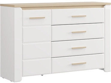 Kommode ABERDEEN 1 Tür 4 Schubladen