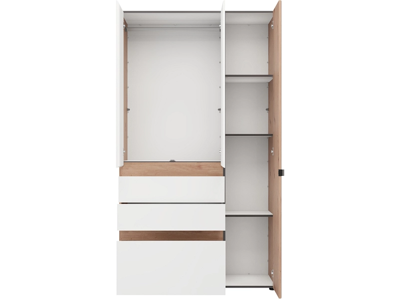 Armoire portes battantes HELSINKI blanc