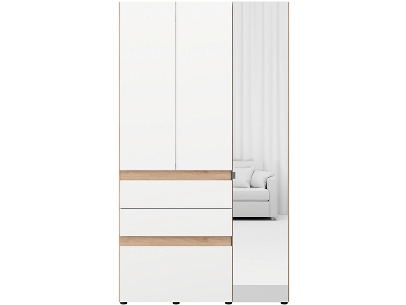 Armoire portes battantes HELSINKI blanc