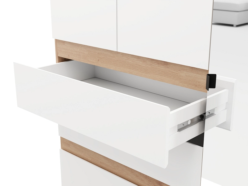 Armoire portes battantes HELSINKI blanc