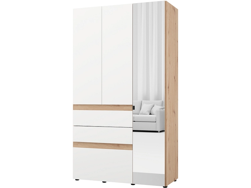 Armoire portes battantes HELSINKI blanc